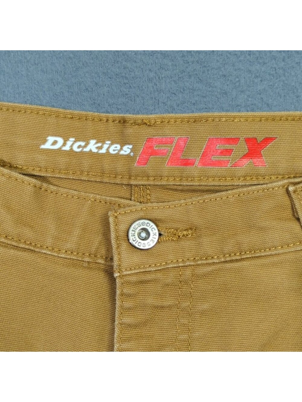 Dickies Pants Men's 30x32 Fits 30x30 Brown Flex Regular Fit Duck Cargo - Picture 8 of 11